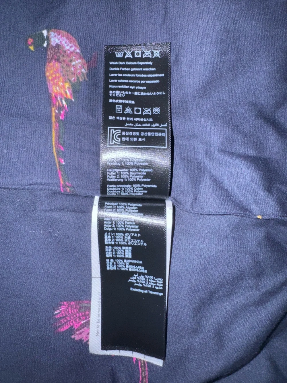 Joules Navy Blue Quilted Jacket with Gold Hardware - Picture 12 of 12